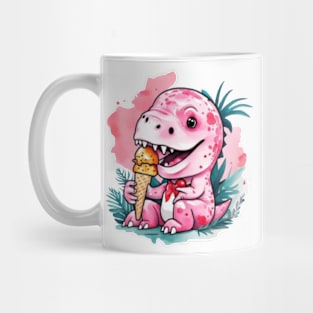 Pink dinosaur gift ideas, pink dinosaur gift ideas kids tees adult tees, pink dino kids tees hoodies gifts Mug